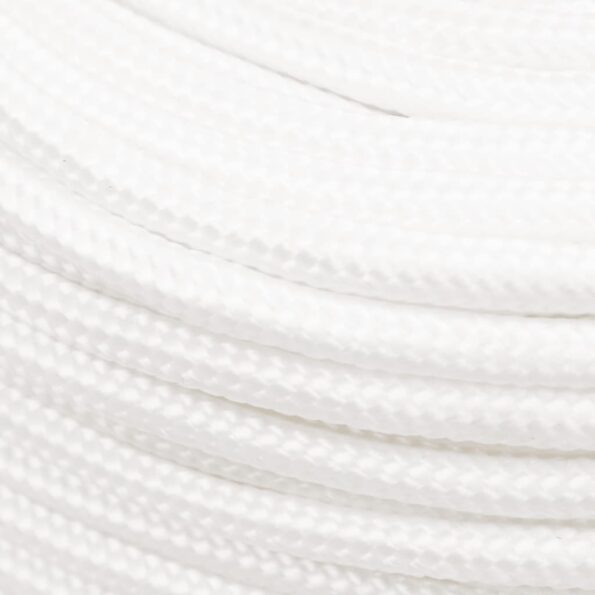 vidaXL Lodné lano biele 10 mm 500 m polypropylén – Obrázok 4