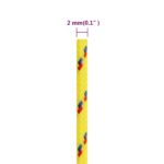 vidaXL Lodné lano žlté 2 mm 25 m polypropylén – Obrázok 6