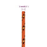 vidaXL Lodné lano oranžové 2 mm 250 m polypropylén – Obrázok 6