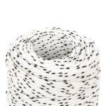 vidaXL Pletené lodné lano biele 2 mm x 100 m polyester – Obrázok 3