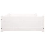 vidaXL Psia posteľ biela 95,5x65,5x28 cm borovicový masív – Obrázok 6