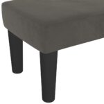 vidaXL Lavička tmavosivá 100x30x30 cm zamat – Obrázok 5