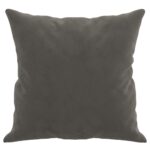 vidaXL Dekoratívne vankúše 2 ks tmavosivé 40x40 cm zamat – Obrázok 4