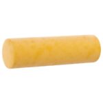 vidaXL Dekoratívne vankúše 2 ks žlté Ø15x50 cm zamat – Obrázok 3