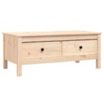 vidaXL Konferenčný stolík 100x50x40 cm borovicový masív – Obrázok 2