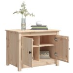 vidaXL Konferenčný stolík 71x49x55 cm borovicový masív – Obrázok 5