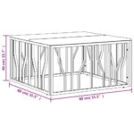 vidaXL Konferenčný stolík strieborný nehrdzavejúca oceľ a recyk. masív – Obrázok 6