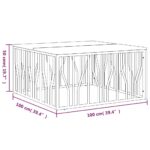 vidaXL Konferenčný stolík strieborný nehrdzavejúca oceľ a recyk. masív – Obrázok 6