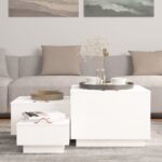 vidaXL Úložné boxy s vekom 3 ks biele masívna borovica – Obrázok 3