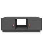 vidaXL Konferenčný stolík sivý 100x50x35 cm borovicový masív – Obrázok 6