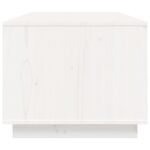 vidaXL Konferenčný stolík biely 100x50x41 cm borovicový masív – Obrázok 7