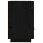 vidaXL Nočné stolíky 2 ks čierne 40x34x55 cm borovicový masív – Obrázok 8