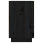 vidaXL Nočný stolík čierny 40x34x55 cm masívne borovicové drevo – Obrázok 7