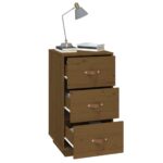 vidaXL Nočné stolíky 2 ks medovo-hnedé 40x40x75 cm borovicové drevo – Obrázok 5