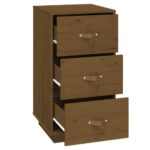 vidaXL Nočné stolíky 2 ks medovo-hnedé 40x40x75 cm borovicové drevo – Obrázok 8