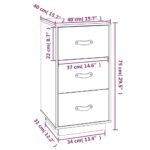 vidaXL Nočné stolíky 2 ks medovo-hnedé 40x40x75 cm borovicové drevo – Obrázok 11