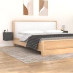 vidaXL Nástenné skrinky 2 ks sivé 31,5x30x30 cm masívna borovica