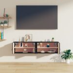 vidaXL Nástenné skrinky 2 ks čierne 60x30x30 cm masívna borovica – Obrázok 9