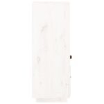 vidaXL Vysoká skrinka biela 34x40x108,5 cm masívna borovica – Obrázok 7