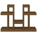 vidaXL Stojan na rastliny medovohnedý 104,5x25x77,5cm masívna borovica – Obrázok 5