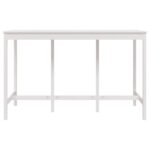 vidaXL Barový stolík biely 180x80x110 cm borovicový masív – Obrázok 3