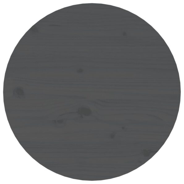 vidaXL Konferenčný stolík sivý Ø 45x40 cm borovicový masív – Obrázok 6