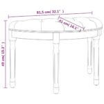 vidaXL Lavička tmavosivá 81,5x41x49 cm látka – Obrázok 8