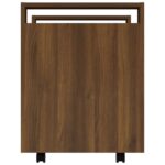 vidaXL Stolový vozík hnedý dub 60x45x60 cm spracované drevo – Obrázok 8