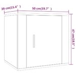vidaXL Nočné stolíky 2 ks dub sonoma 50x39x47 cm – Obrázok 11