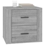 vidaXL Nočný stolík sivý sonoma 50x39x47 cm – Obrázok 4