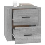 vidaXL Nočný stolík sivý sonoma 50x39x47 cm – Obrázok 5