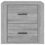 vidaXL Nočný stolík sivý sonoma 50x39x47 cm – Obrázok 6