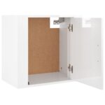 vidaXL Nástenné nočné stolíky 2 ks lesklé biele 50x30x47 cm – Obrázok 7