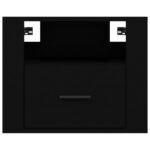 vidaXL Nástenné nočné stolíky 2 ks čierne 50x36x40 cm – Obrázok 6