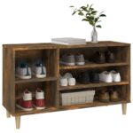 vidaXL Botník dymový dub 102x36x60 cm spracované drevo – Obrázok 4