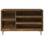 vidaXL Botník dymový dub 102x36x60 cm spracované drevo – Obrázok 5