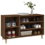 vidaXL Botník hnedý dub 102x36x60 cm spracované drevo – Obrázok 4