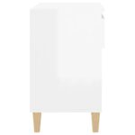 vidaXL Botník lesklý biely 70x36x60 cm spracované drevo – Obrázok 8