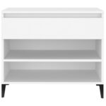 vidaXL Botník biely 70x36x60 cm spracované drevo – Obrázok 7