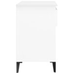 vidaXL Botník biely 70x36x60 cm spracované drevo – Obrázok 8