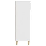 vidaXL Botník biely 40x36x105 cm spracované drevo – Obrázok 5