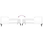 vidaXL Konferenčný stolík lesklý biely 100x50x45 cm spracované drevo – Obrázok 8