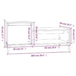 vidaXL Konferenčný stolík lesklý biely 100x50x45 cm spracované drevo – Obrázok 10