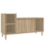 vidaXL TV skrinka dub sonoma 100x35x55 cm spracované drevo – Obrázok 2