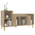 vidaXL TV skrinka dub sonoma 100x35x55 cm spracované drevo – Obrázok 4