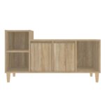 vidaXL TV skrinka dub sonoma 100x35x55 cm spracované drevo – Obrázok 5