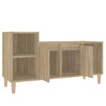 vidaXL TV skrinka dub sonoma 100x35x55 cm spracované drevo – Obrázok 6