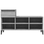 vidaXL Botník sivý dub sonoma 102x36x60 cm spracované drevo – Obrázok 6