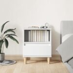 vidaXL Nočné stolíky 2 ks biele 40x35x50 cm – Obrázok 3