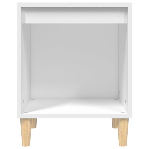 vidaXL Nočný stolík biely 40x35x50 cm spracované drevo – Obrázok 5